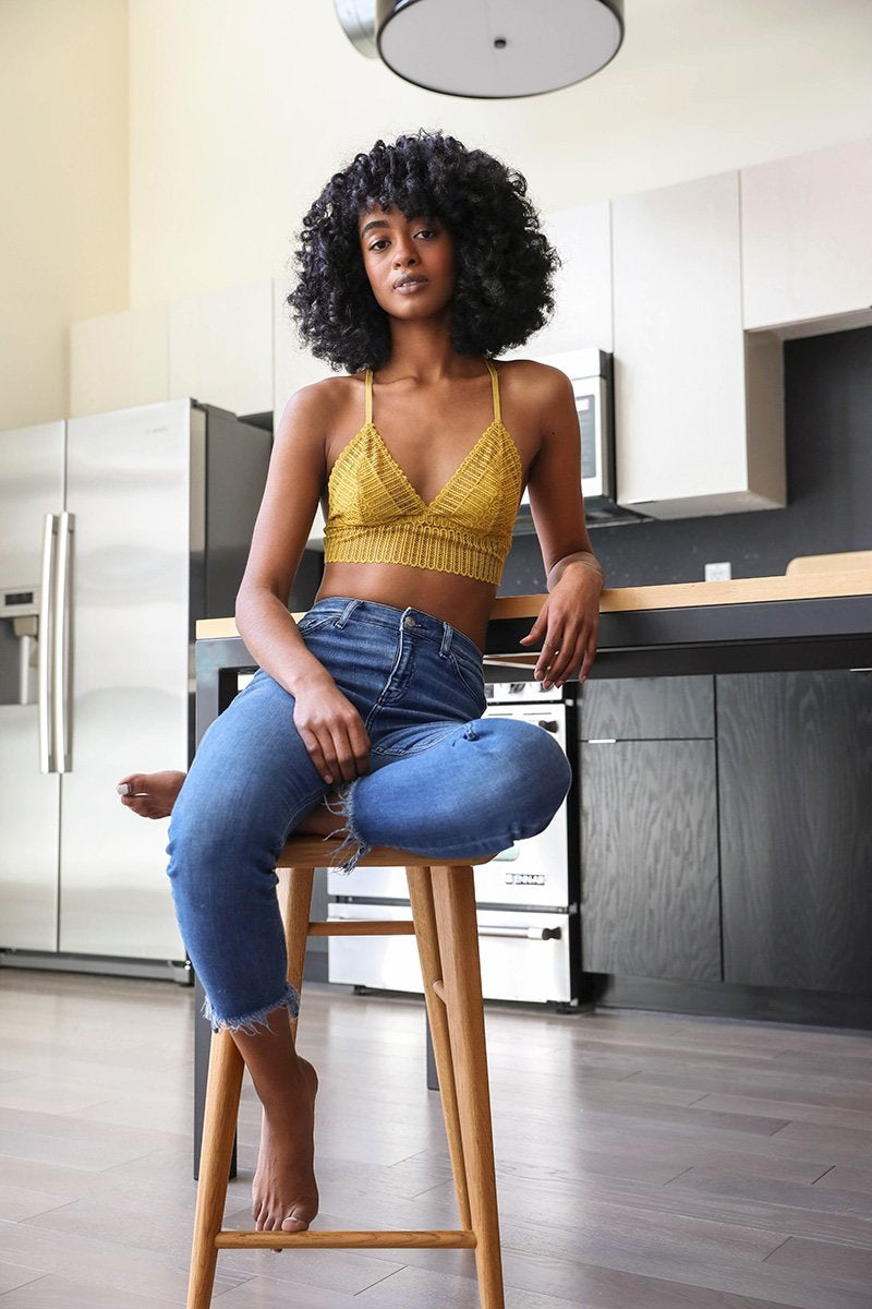 Lace Boho Racerback Bralette-Soul Flow Apparel