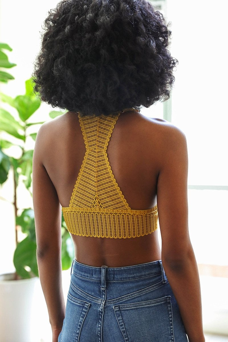 Lace Boho Racerback Bralette-Soul Flow Apparel