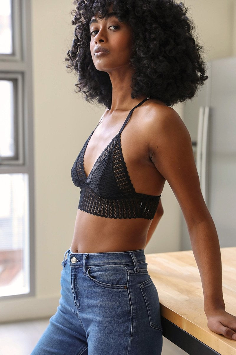 Lace Boho Racerback Bralette-Soul Flow Apparel
