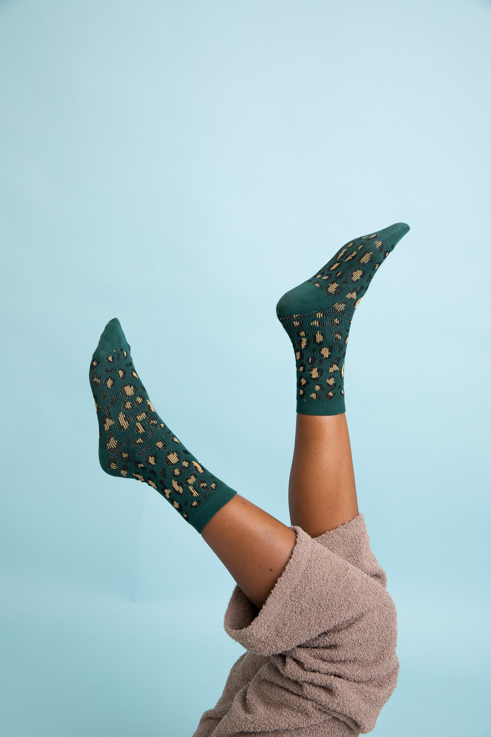 Leopard Knit Socks-Soul Flow Apparel