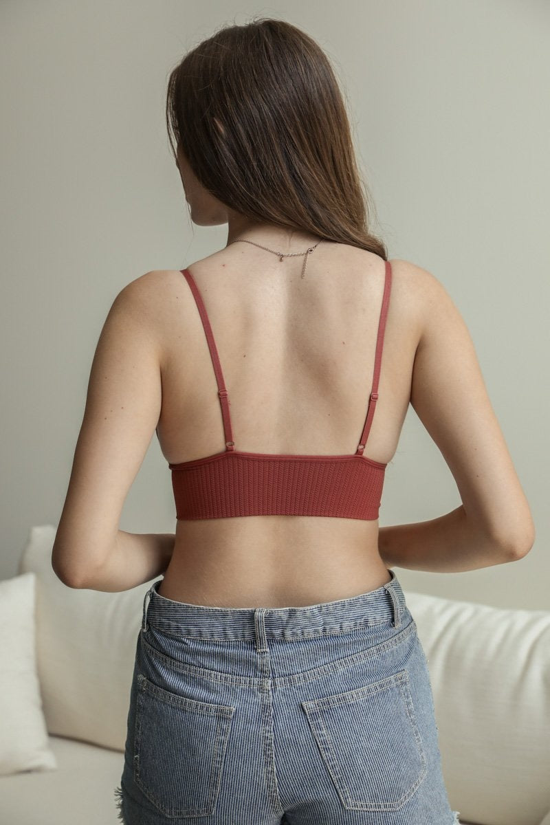 Waistband Loop Lace Brami – Feminine Stretchy Cami Top-Soul Flow Apparel