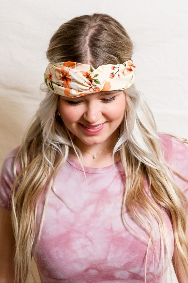 Magnolia Twist Headband-Soul Flow Apparel