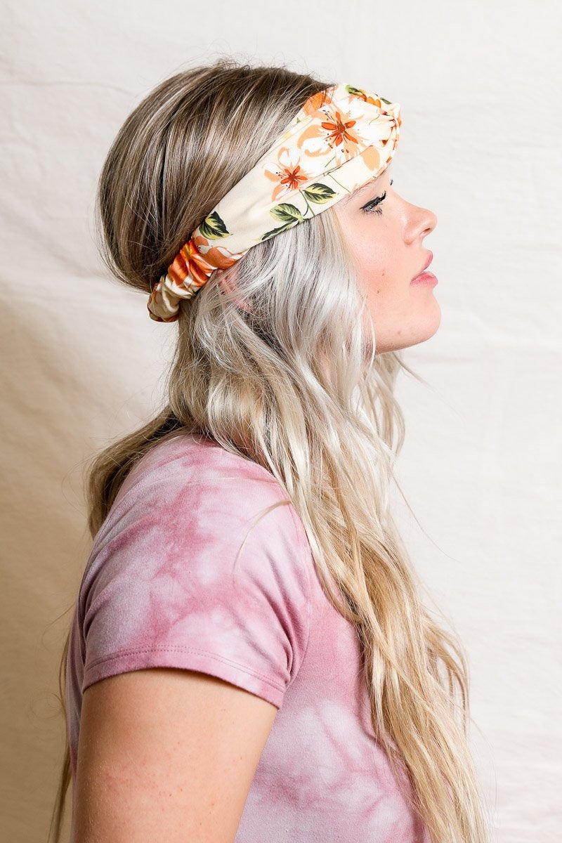 Magnolia Twist Headband-Soul Flow Apparel