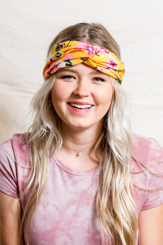 Magnolia Twist Headband-Soul Flow Apparel