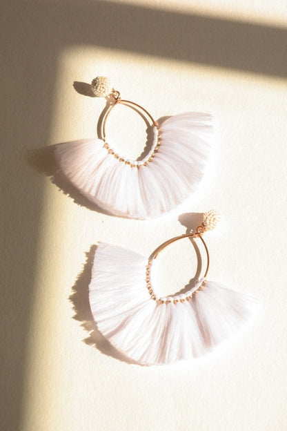 Marquise Hoop & Fan Earrings-Soul Flow Apparel