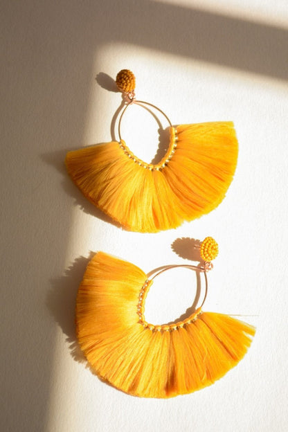 Marquise Hoop & Fan Earrings-Soul Flow Apparel