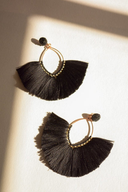 Marquise Hoop & Fan Earrings-Soul Flow Apparel