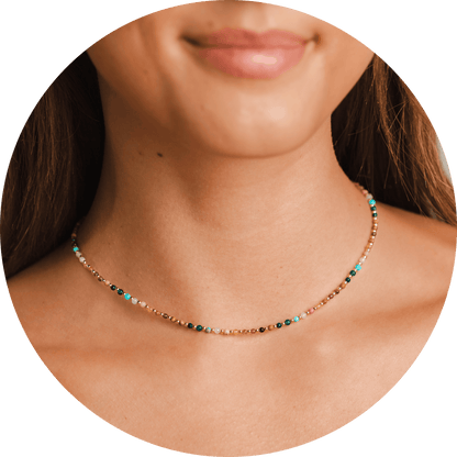 Master Healer 2mm Necklace + Layered Bracelet Set