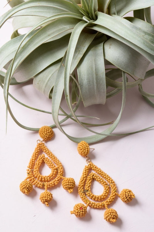 Micro Bead Dangle Earrings-Soul Flow Apparel