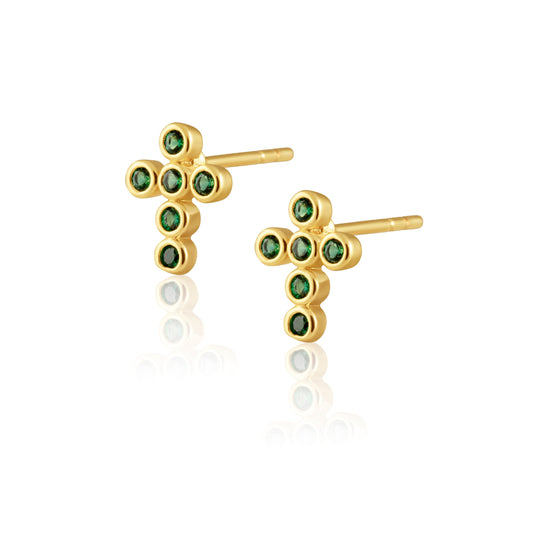 Mimi Mini Cross Earrings — Soul Flow Apparel