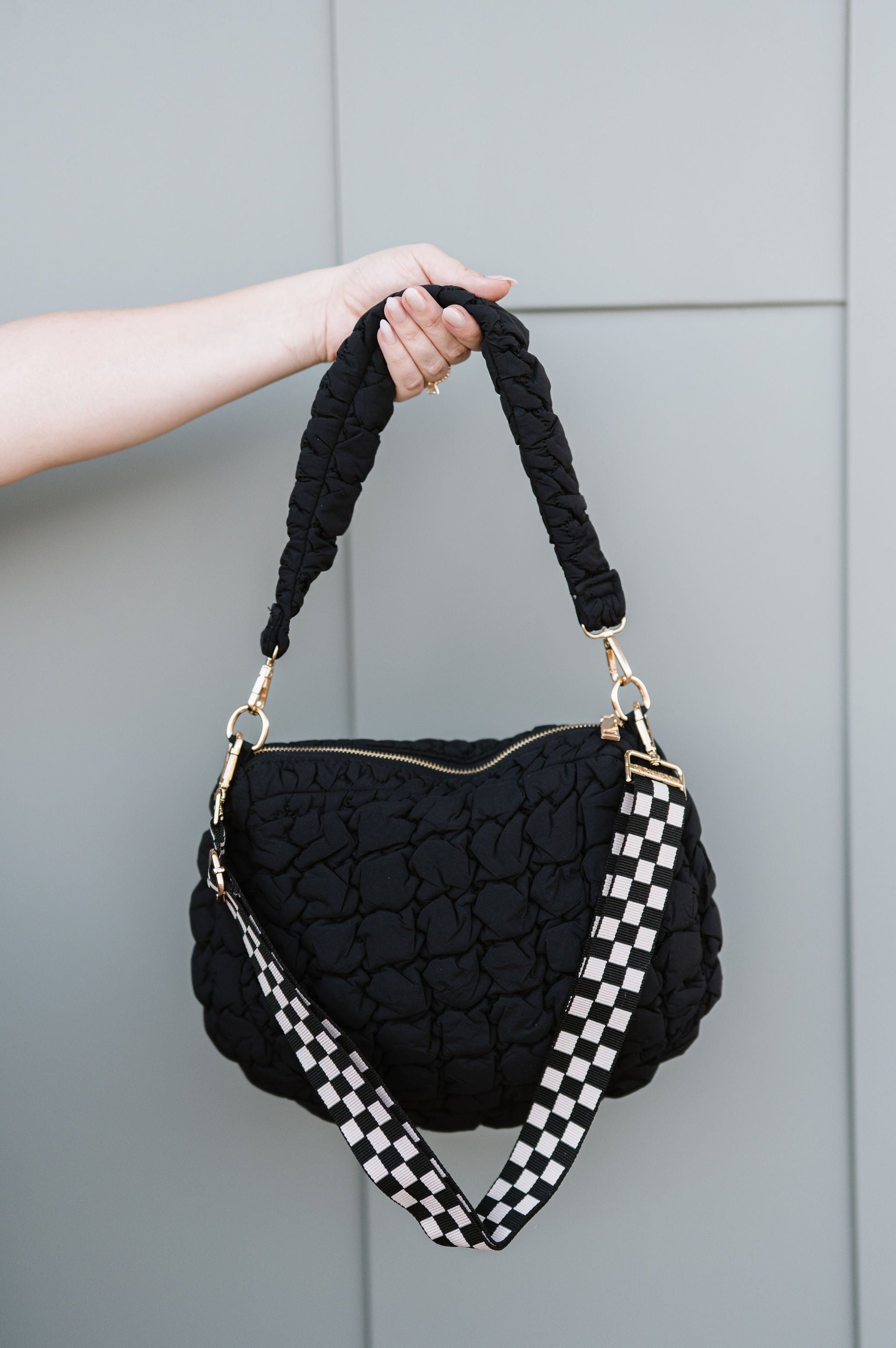 Alyssa Quilted Convertible Bag-Soul Flow Apparel