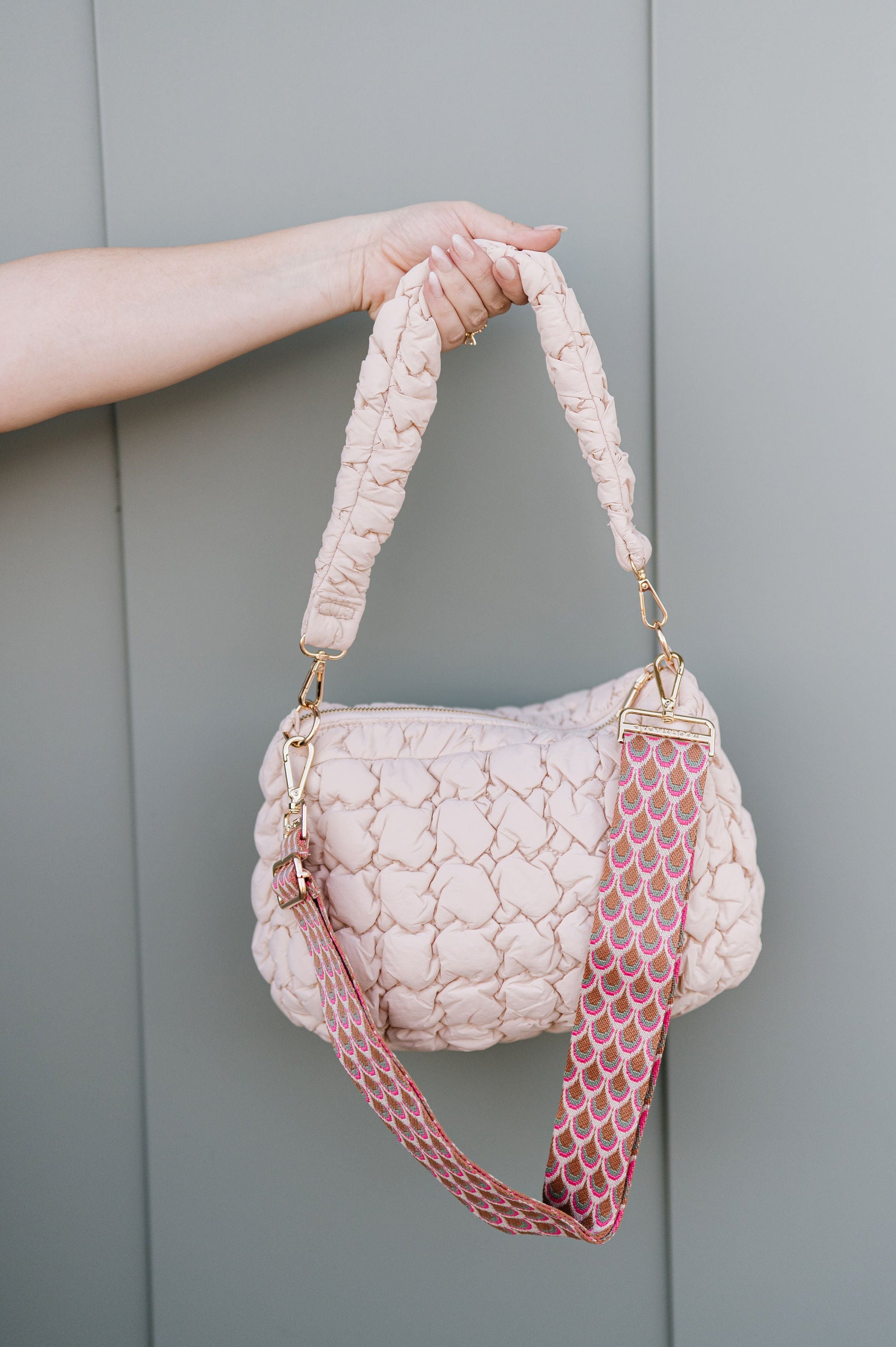 Alyssa Quilted Convertible Bag-Soul Flow Apparel