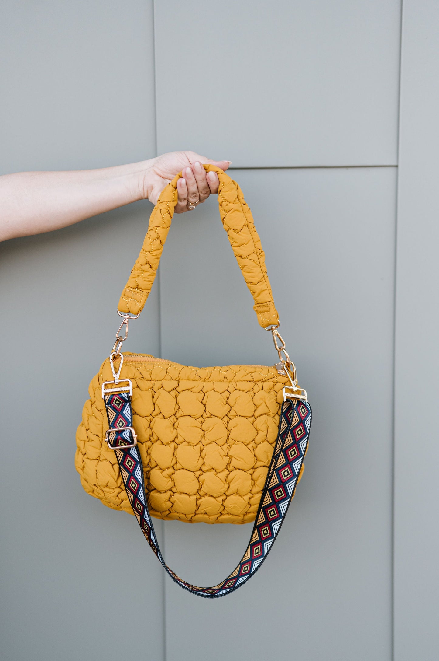 Alyssa Quilted Convertible Bag-Soul Flow Apparel