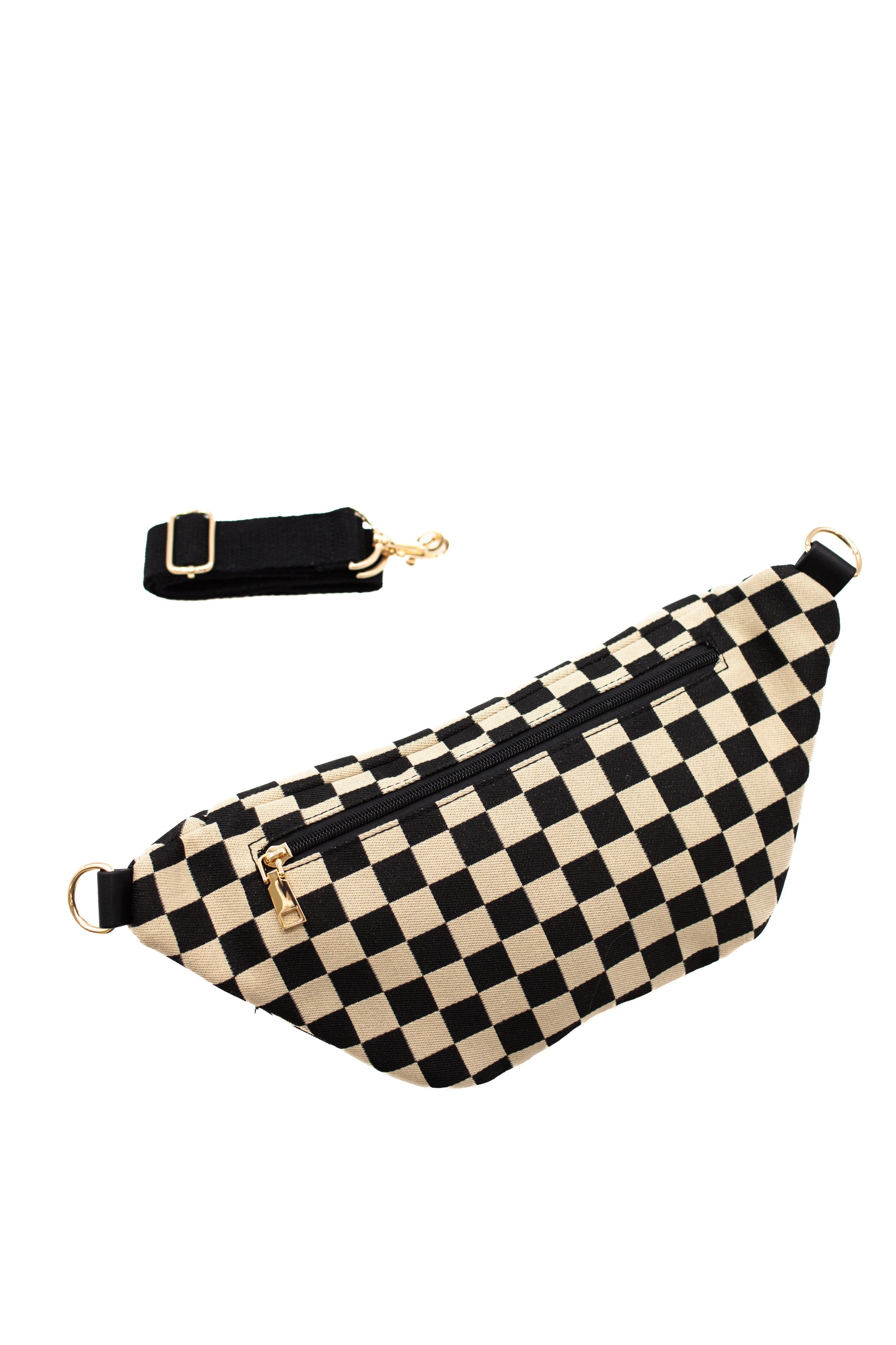 Avril Checkered Belt Bag-Soul Flow Apparel