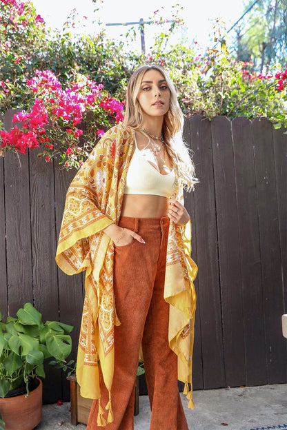 Moroccan Inspired Tapestry Kimono-Soul Flow Apparel