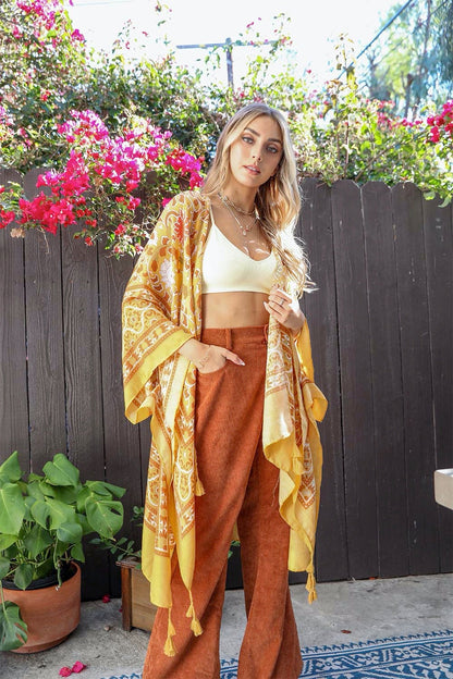 Moroccan Inspired Tapestry Kimono-Soul Flow Apparel
