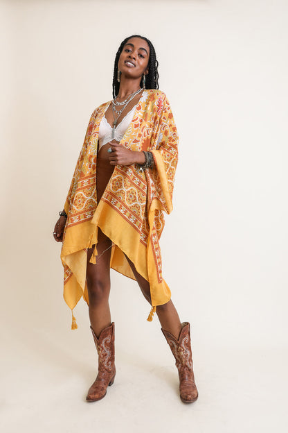 Moroccan Touch Tapestry Kimono-Soul Flow Apparel