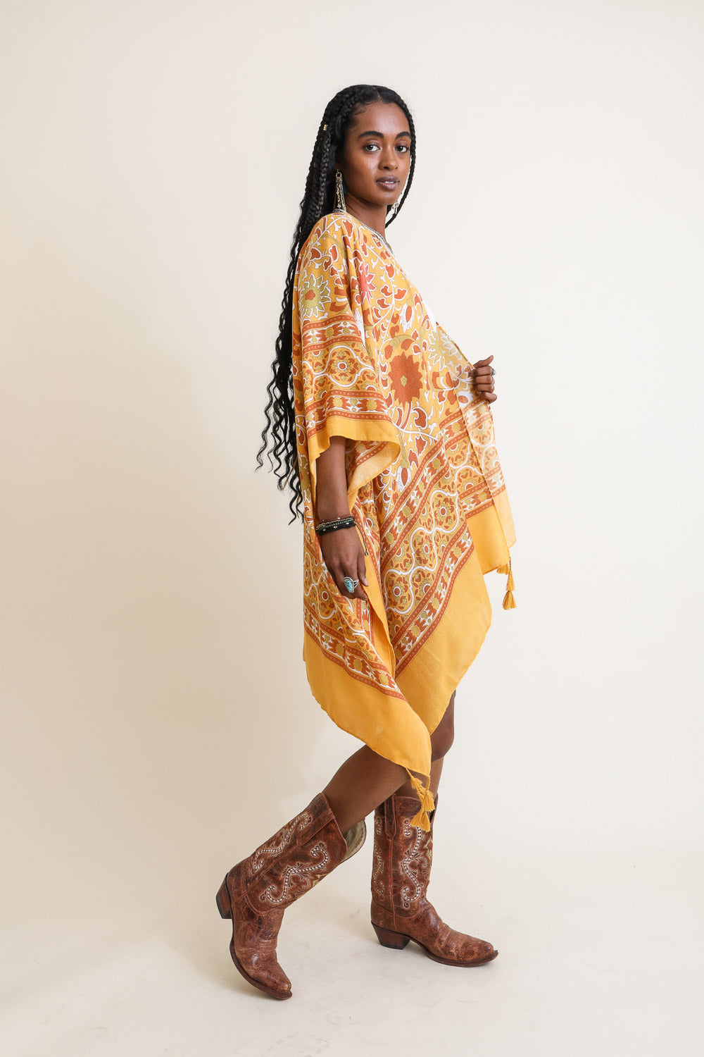 Moroccan Touch Tapestry Kimono-Soul Flow Apparel