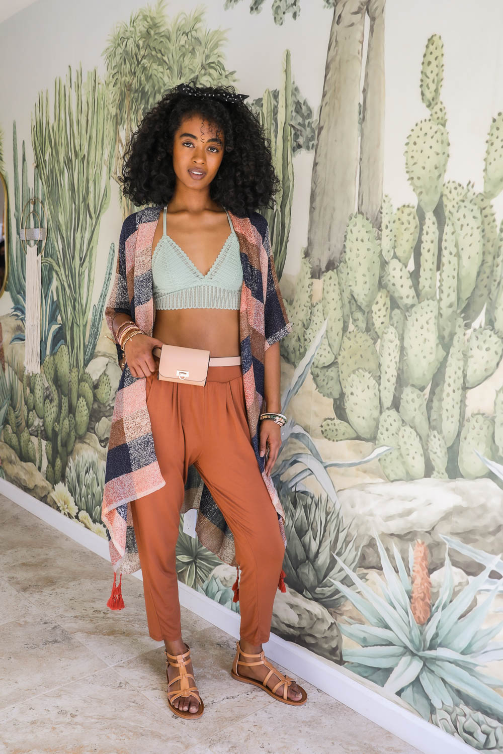 Multi-color Buffalo Checkered Kimono-Soul Flow Apparel