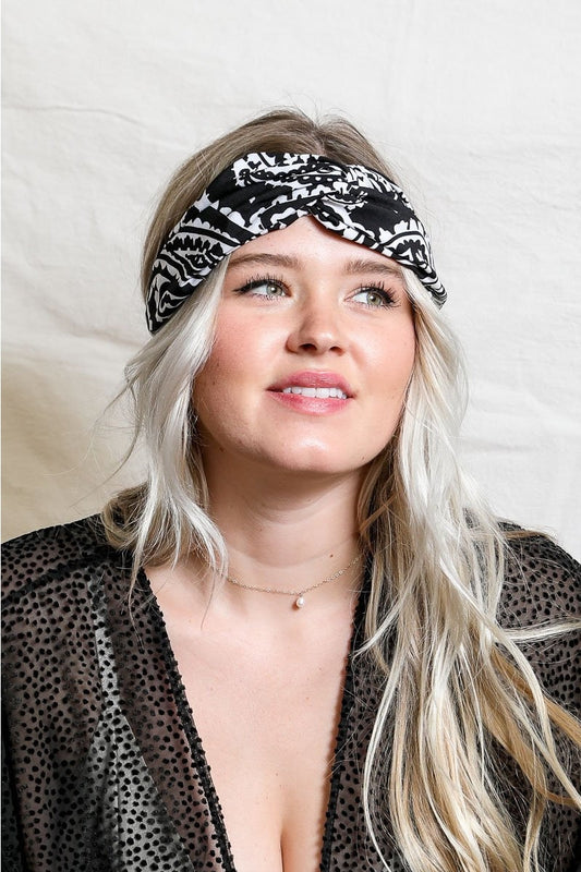 Paisley Boho Head Wrap-Soul Flow Apparel