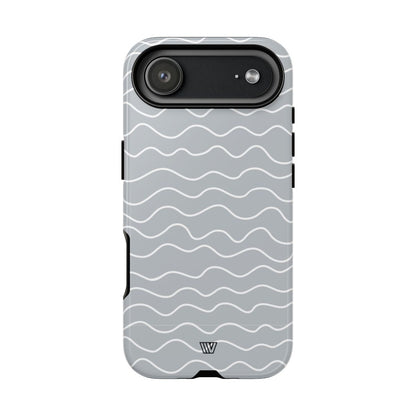 GRAY WAVES | Tough Phone Case