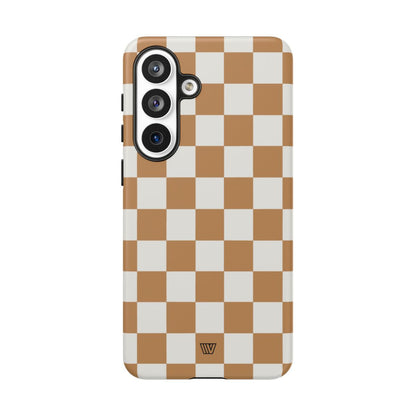 CHESTNUT CHECKERBOARD | Tough Phone Case