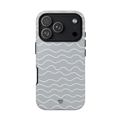 GRAY WAVES | Tough Phone Case