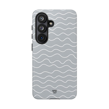 GRAY WAVES | Tough Phone Case
