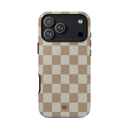 NEUTRAL CHECKERBOARD | Tough Phone Case