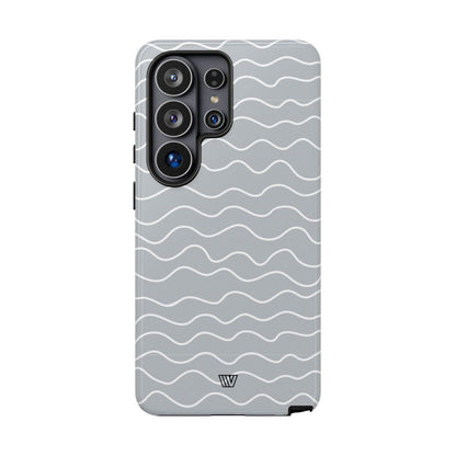 GRAY WAVES | Tough Phone Case