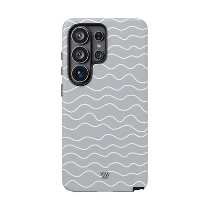 GRAY WAVES | Tough Phone Case