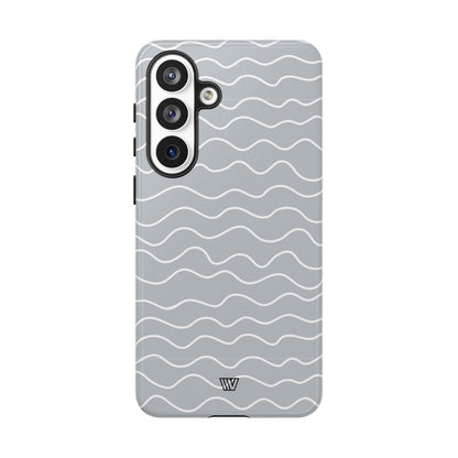 GRAY WAVES | Tough Phone Case