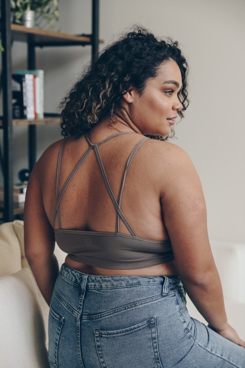 Plus Cutout Seamless Bralette-Soul Flow Apparel