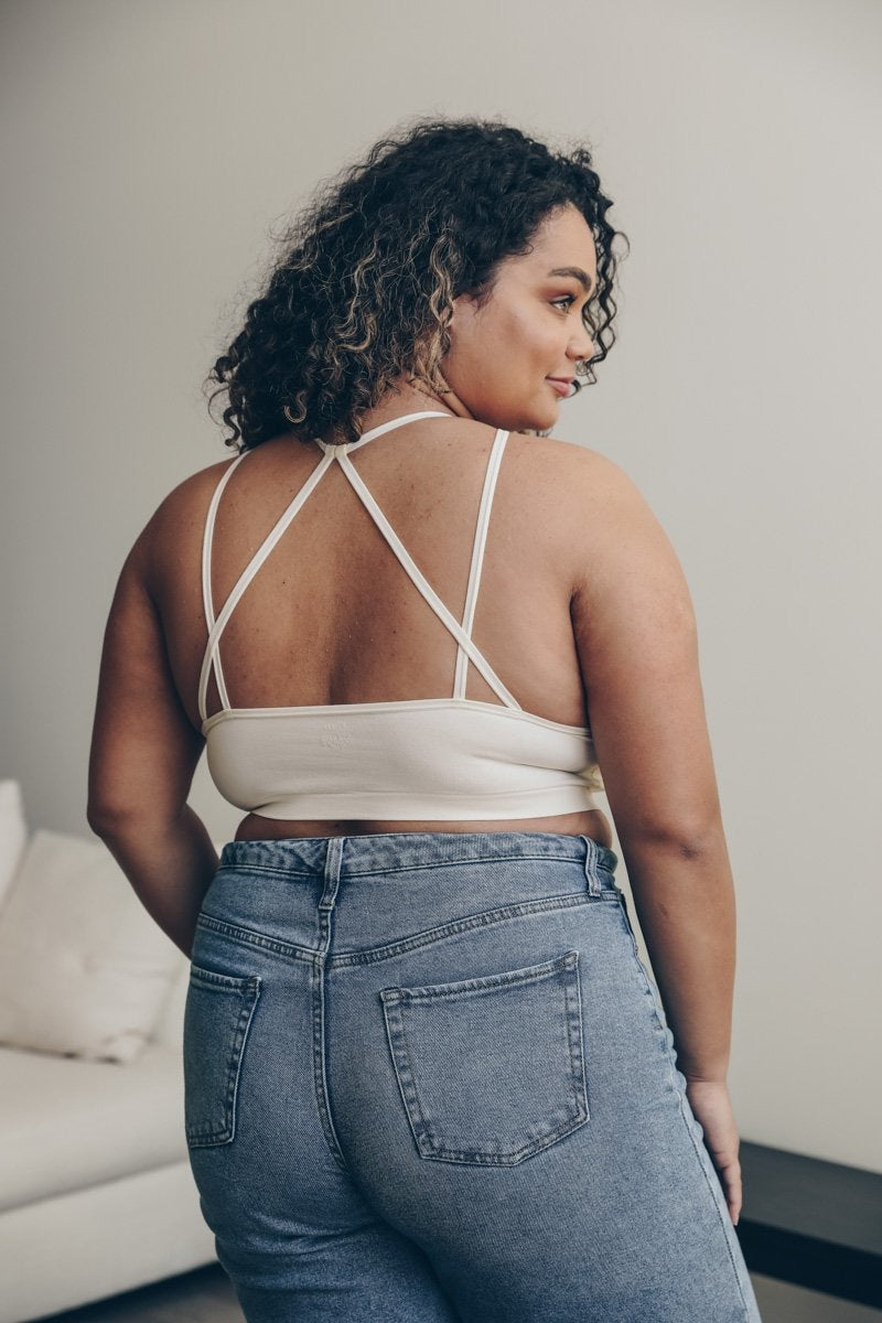 Plus Cutout Seamless Bralette-Soul Flow Apparel