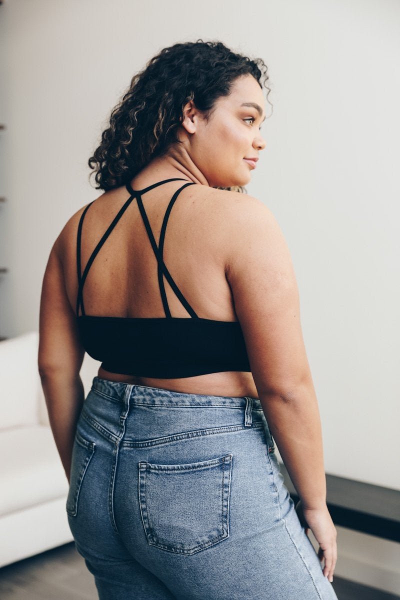 Plus Cutout Seamless Bralette-Soul Flow Apparel