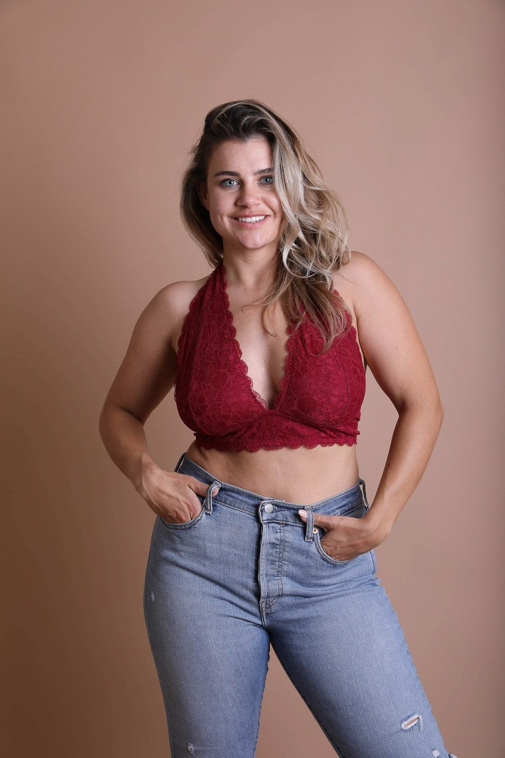 Plus Halter Top Bralette-Soul Flow Apparel