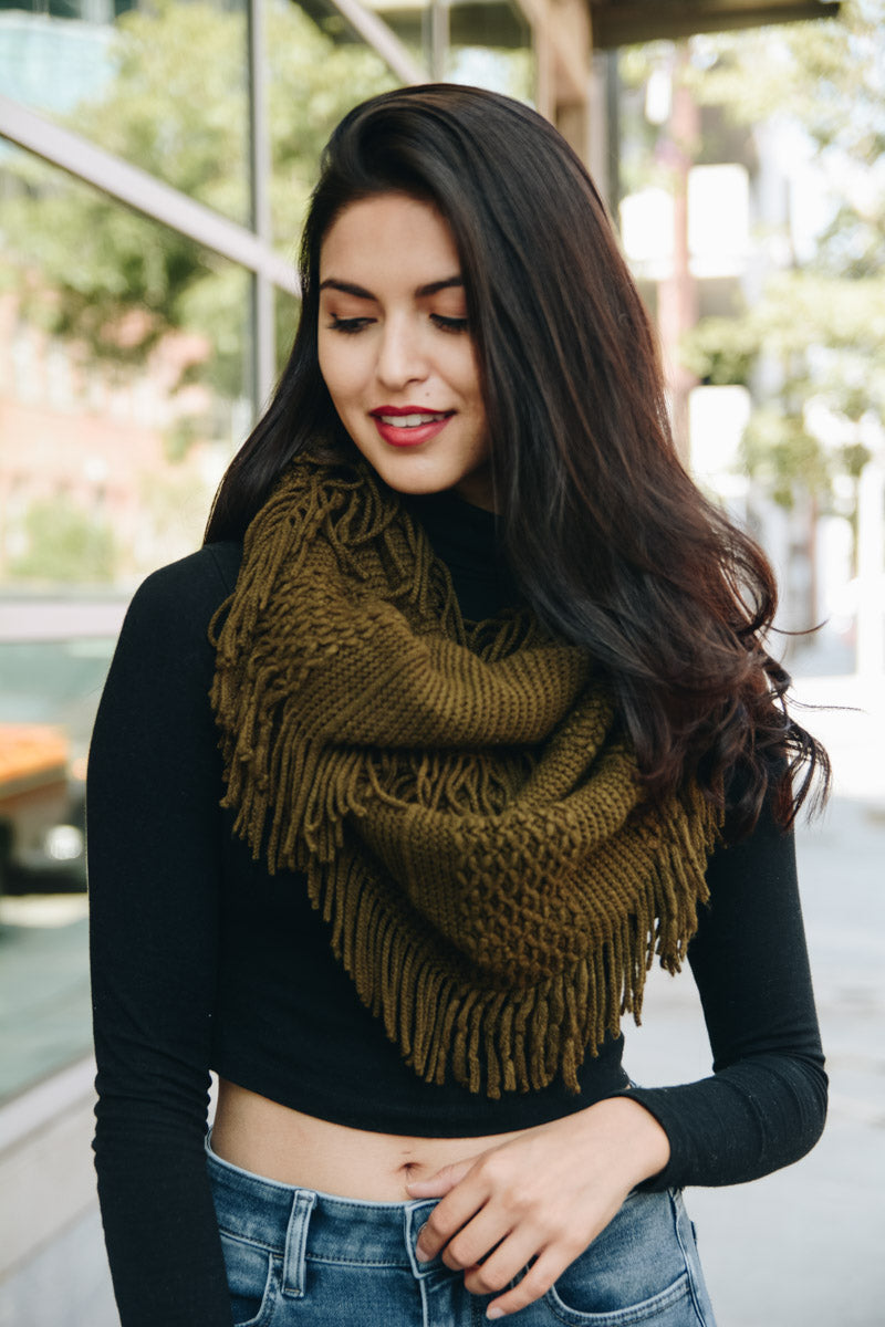 Pointelle Fringe Infinity-Soul Flow Apparel