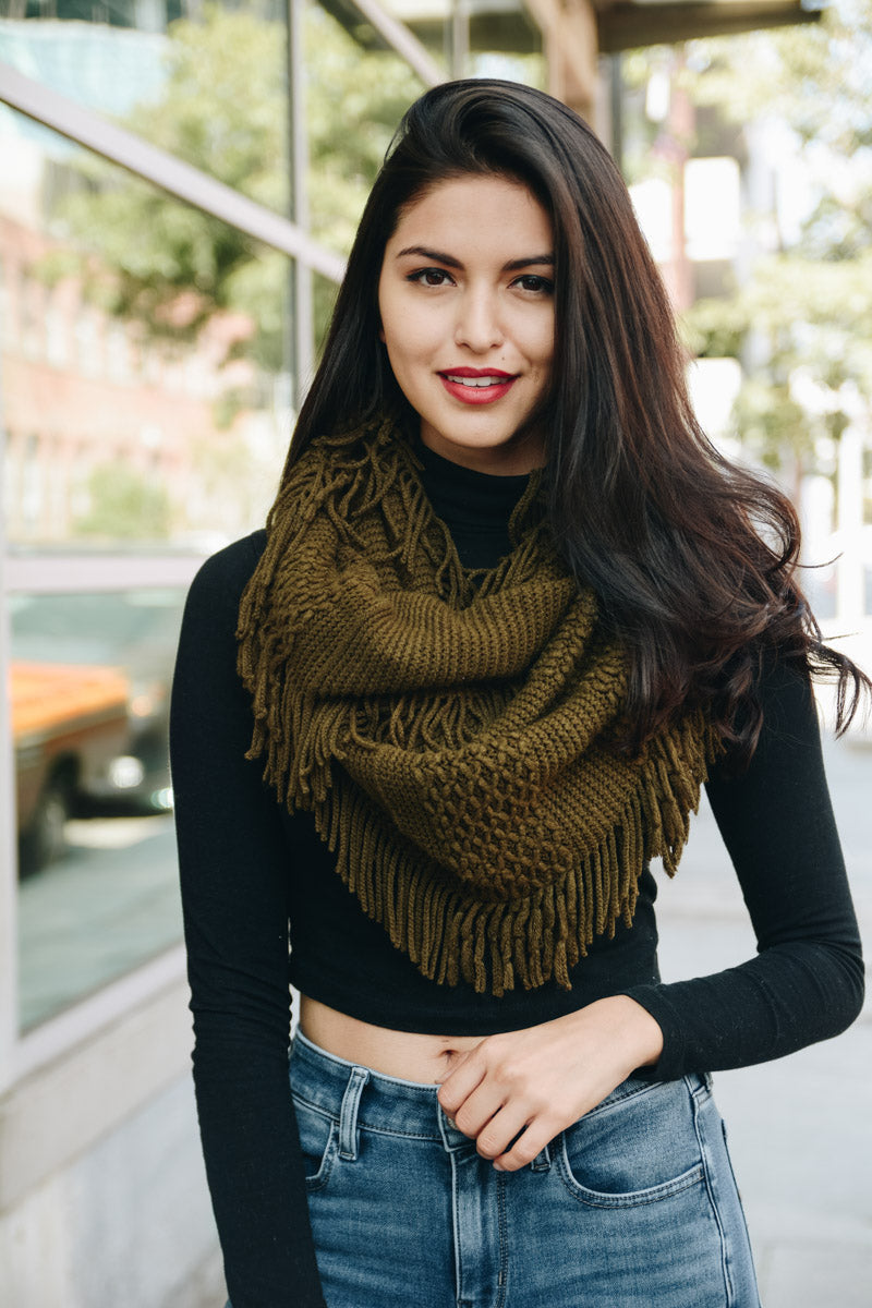 Pointelle Fringe Infinity-Soul Flow Apparel