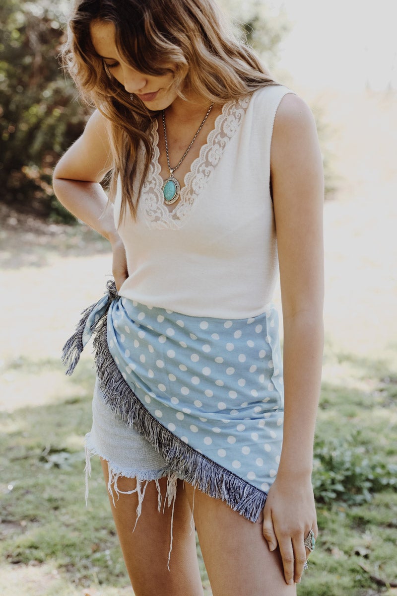 Polkadot Triangle Bandana-Soul Flow Apparel