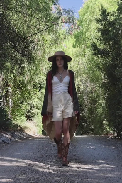 Western Style Colorblend Tassel Serape