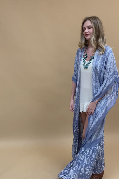 Paisley Free Flow Kimono
