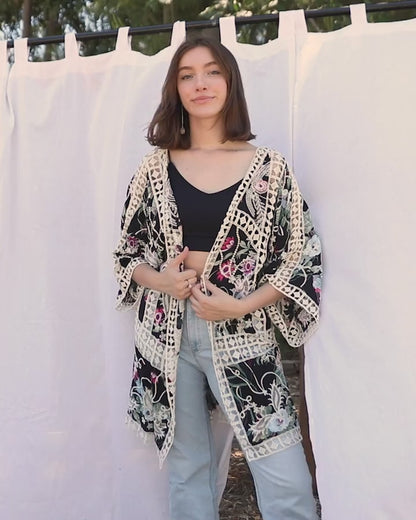 Heirloom Embroidered Kimono