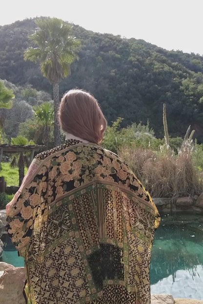 Bohemian Burnout Velvet Kimono