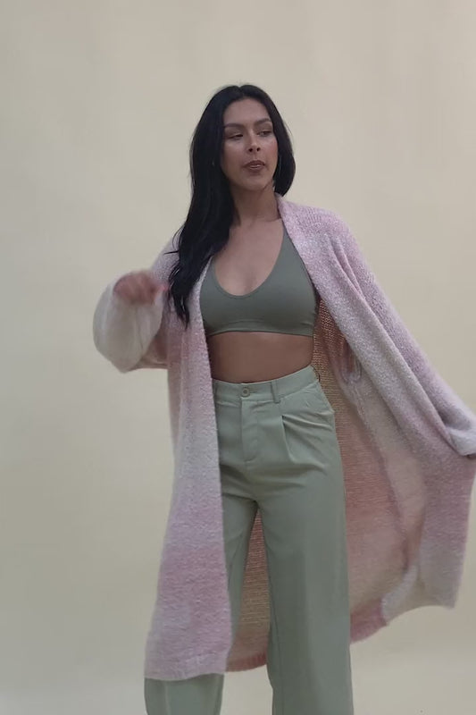 Lounge Around Longline Ombre Cardigan