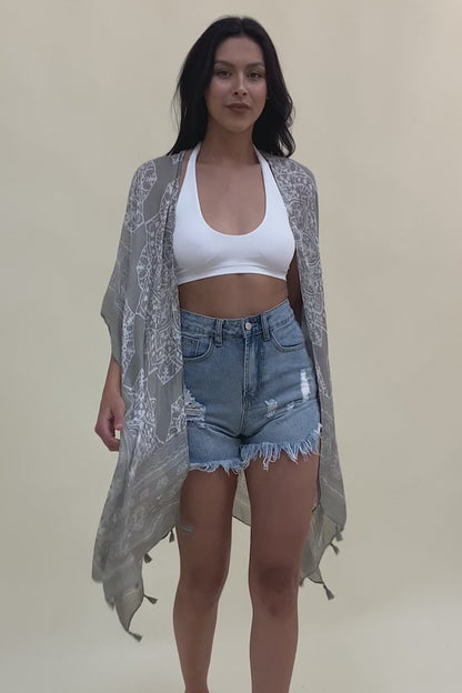 Mandala Tassel Kimono