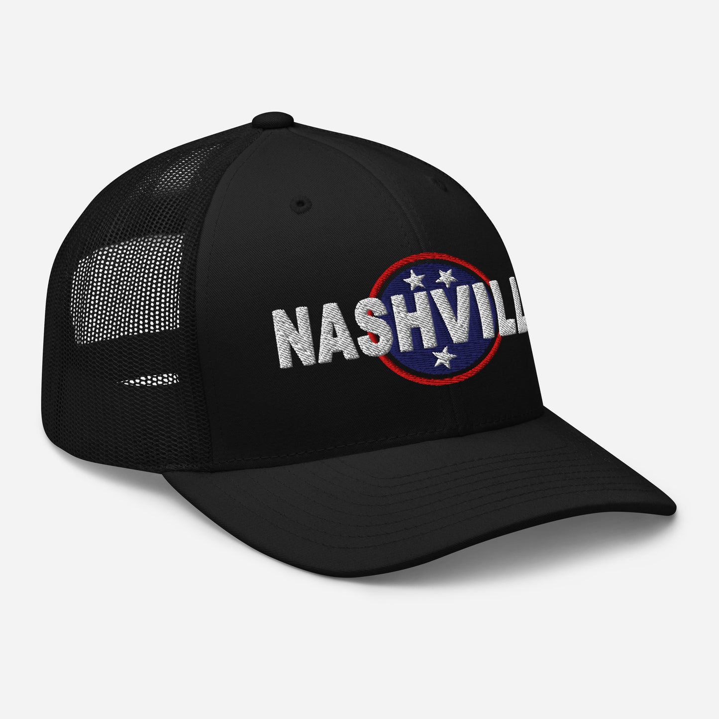 Nashville Embroidered Trucker Cap, Tri Star-Soul Flow Apparel