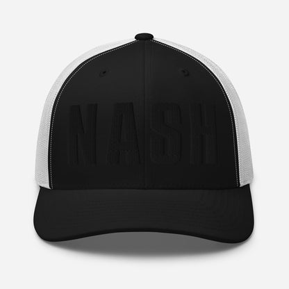NASH 3d Puff Embroidered Trucker Cap-Soul Flow Apparel
