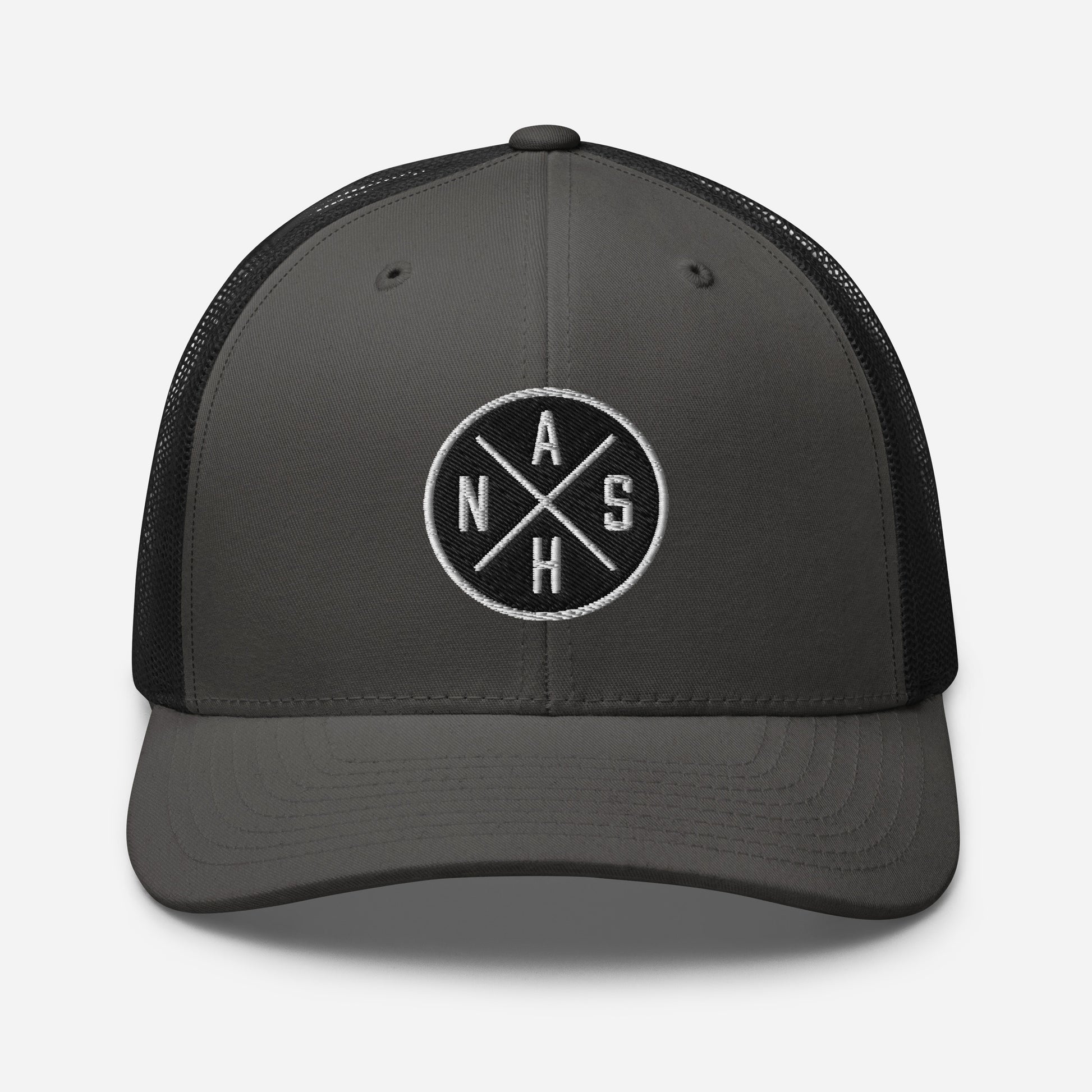 Circled NASH Embroidered Trucker Cap-Soul Flow Apparel