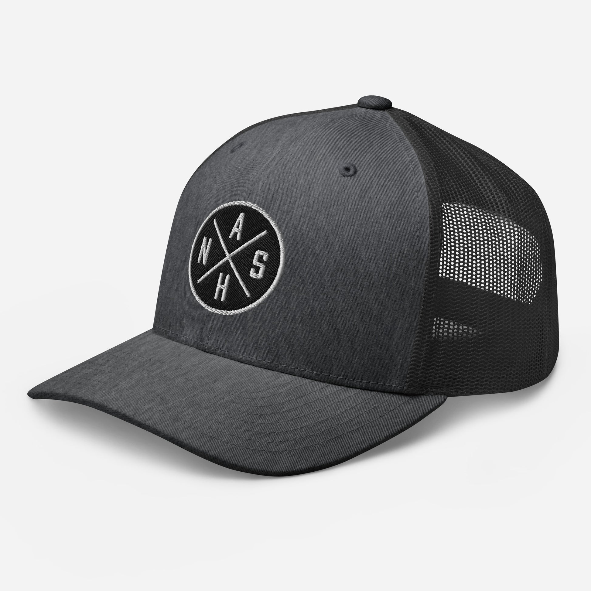 Circled NASH Embroidered Trucker Cap-Soul Flow Apparel