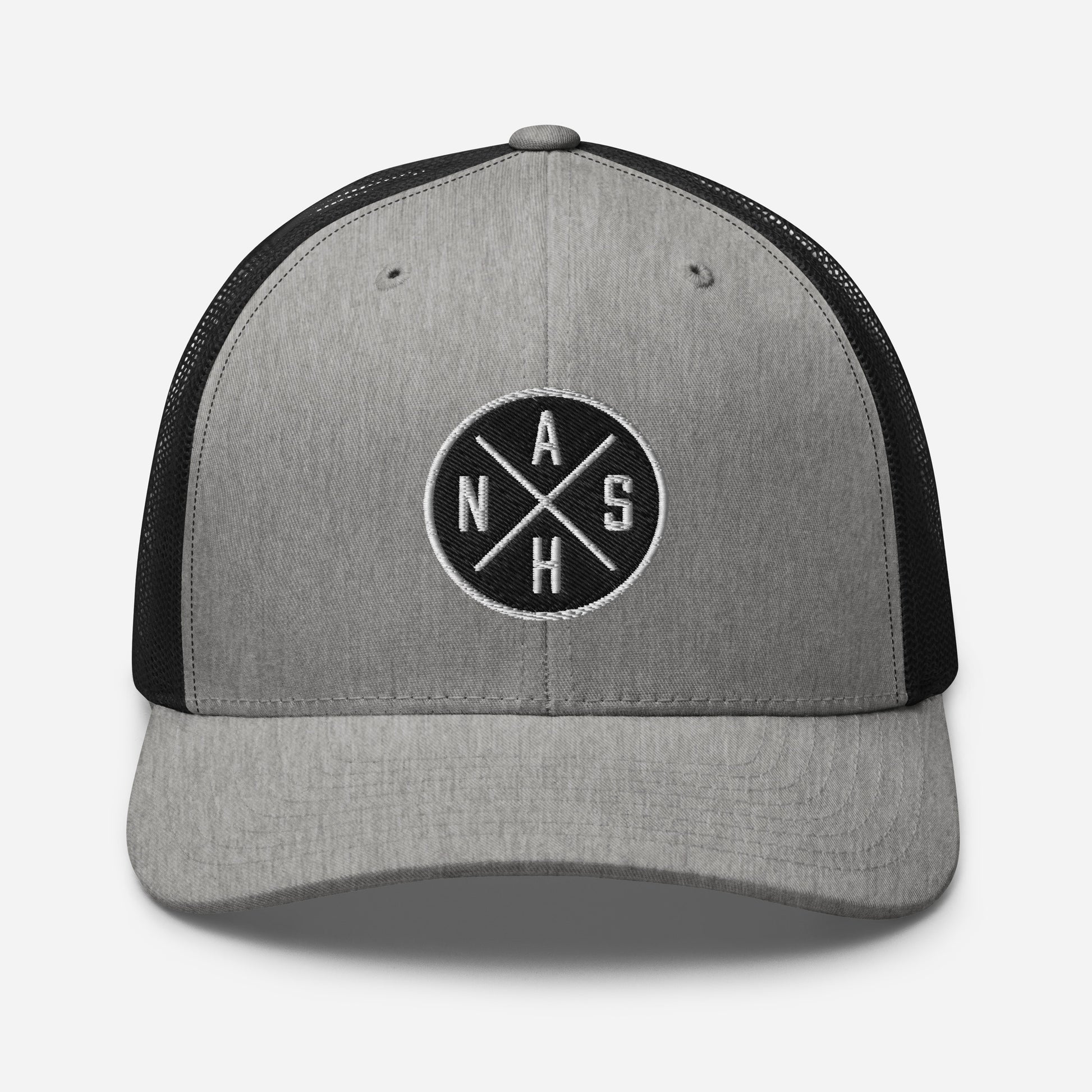 Circled NASH Embroidered Trucker Cap-Soul Flow Apparel